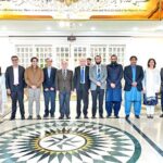 Prime Minister Muhammad Shehbaz Sharif in a group photo with a delegation of Pakistan Broadcasters' Association