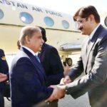 Prime Minister Muhammad Shehbaz Sharif reaches Karachi on day long visit