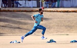 West Indies cricket team players in action during practice session at the Islamabad Club, in preparation for the upcoming test series between Pakistan and West Indies.