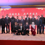Ambassador of China to Pakistan, Jiang Zaidong in a group photograph with participants during an event regarding Chinese New Year