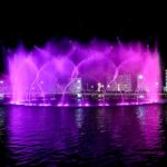 A stunning view of Pakistan’s biggest dancing fountain show illuminating at Parkview city Downtown Islamabad