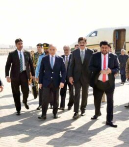 Prime Minister Muhammad Shehbaz Sharif reaches Karachi on day long visit
