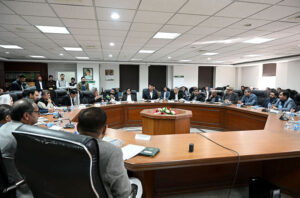 Federal Minister for Kashmir Affairs & Gilgit Baltistan, Engr. Amir Muqam, presides over the Inter-Ministerial and Inter-Provincial Coordination meeting for Kashmir Solidarity Day (5th February 2025) at Azad Jammu & Kashmir Council.