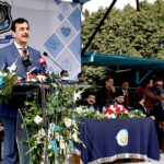 Chairman Senate of Pakistan, Syed Yousaf Raza Gillani addressing at opening ceremony of health & Fitness Gala at Police Lines