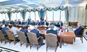 Prime Minister Muhammad Shehbaz Sharif chairs a meeting regarding Pakistan Railways.