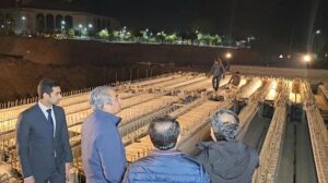 Federal Minister for Interior Mohsin Naqvi visiting Serena Chowk Interchange Project.