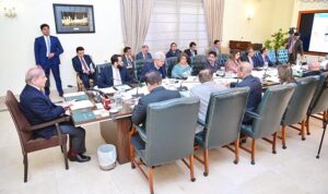 Prime Minister Muhammad Shehbaz Sharif chairs a meeting regarding measures taken against human trafficking.