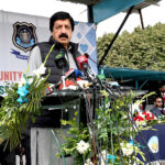Punjab Governor, Sardar Saleem Haider Khan addressing at opening ceremony of health & Fitness Gala at Police Lines