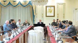 A six member delegation of Menzies Aviation, an international logistic company calls on the Prime Minister Shehbaz Sharif.