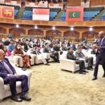 Head of delegation Commonwealth Secretariat Layne Robinson briefs during Asia Regional Youth Ministers Meeting