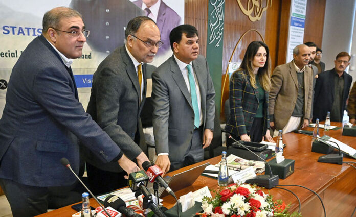 Federal Minister for Planning Development and Special Initiatives Prof. Ahsan Iqbal inaugurate field operations of 7th Agricultural Census 