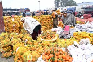 Vendors displaying dry fruits to attract the customers at Pirwadhai