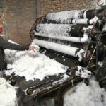 A man use machine to clean cotton, making it fresh and dust-free for refilling pillows and quilts at Dabgari area