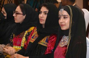 Women attending the Migration Media Awards 2025 “Raising Awareness on Migration Through Media Report in Pakistan