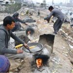 Vendors busy roasting corn to attract customers along IJP Road