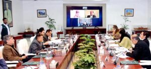 Federal Minister for Finance and Revenue Senator Muhammad Aurangzeb Chairing virtually a Meeting of the Cabinet Committee on Rightsizing of the Federal Government at Cabinet Division.