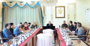 Prime Minister Muhammad Shehbaz Sharif chairs a meeting on Electric Vehicles Policy.