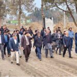 Interior Minister Mohsin Naqvi visiting F-8 Exchange Chowk Interchange Project