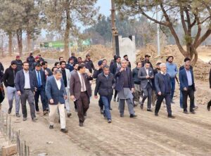 Interior Minister Mohsin Naqvi visiting F-8 Exchange Chowk Interchange Project