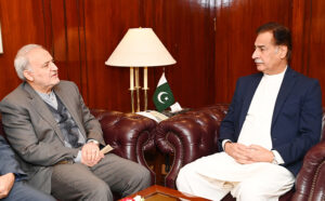 Ambassador of Iran Dr. Reza Amiri Moghadam called on Speaker National Assembly Sardar Ayaz Sadiq at Parliament House.