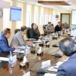 Federal Minister for Finance and Revenue, Senator Muhammad Aurangzeb, chairing a meeting of the Cabinet Committee on Rightsizing of the Federal Government at the Finance Division