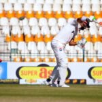 Pakistan's Shan Masood clean bowled by West Indies' Kemar Roach during the first day of the second Test cricket match between Pakistan and West Indies at the Multan Cricket Stadium