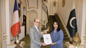 Ambassador Mumtaz Zahra Baloch presented copies of letters of credence to Deputy Chief of Protocol, French Ministry of Foreign Affairs.