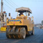 Construction work on LMQ road in progress during development work in the city