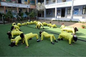 Students engage in a thoughtful interesting chess match, developing their strategic and cognitive skills through play in ICG, F-6/2 ,federal capital.