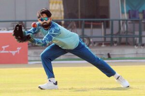 West Indies cricket team players in action during practice session ahead of the first Test Cricket Match against Pakistan at Multan Cricket Stadium.