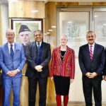 A European Union (EU) delegation led by Ambassador Olof Skoog, the EU Special Representative for Human Rights, along with Dr. Riina Kionka, the EU Ambassador to Pakistan, met with Senator Azam Nazeer Tarar, Federal Minister for Law, Justice, and Human Rights, at the Ministry of Human Rights