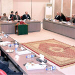 Speaker National Assembly Sardar Ayaz Sadiq chairing 2nd meeting on negotiations between Treasury and Opposition at Parliament House