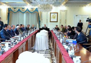 Prime Minister Muhammad Shehbaz Sharif chairs a meeting of the Federal Cabinet.