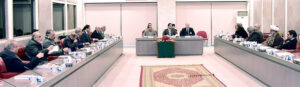 Speaker National Assembly Sardar Ayaz Sadiq chairing 2nd meeting on negotiations between Treasury and Opposition at Parliament House