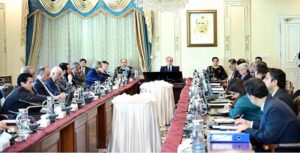 Prime Minister Muhammad Shehbaz Sharif chairs the Federal Cabinet Meeting.