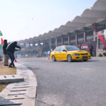 Sports car owners showing their skill during Autocross race competition at Qayyum Sports Complex