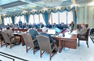 Prime Minister Muhammad Shehbaz Sharif chairs a meeting of the Federal Cabinet