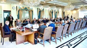 Prime Minister Muhammad Shehbaz Sharif chairs the Federal Cabinet Meeting.