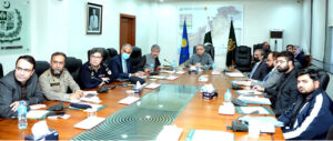 Federal Minister for Communications, Privatization & Board of Investment, Abdul Aleem Khan presiding over a high level meeting on re-fences on Motorway