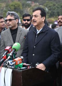 Chairman Senate, Syed Yousaf Raza Gilani addressing to Closing Ceremony of the Media Cricket League 2025 at Shalimar Cricket Ground.