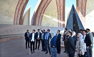 The delegates of The Commonwealth Asia Youth Alliance (CAYA) Summit-2025 visit Pakistan Monument during city tour of the federal capital