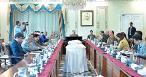 Prime Minister Muhammad Shehbaz Sharif chairs a meeting of the Federal Cabinet