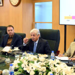 Federal Minister for National Food Security &Research Mr. Rana Tanveer Hussain Chairing a meeting with Rice Exporters Association of Pakistan (REAP) at TDAP office