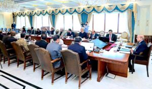 Prime Minister Muhammad Shehbaz Sharif chairs a review meeting regarding transit cargo and tracking system.