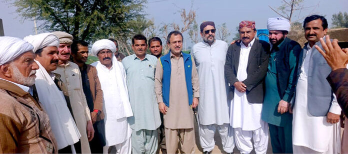 Federal Minister for Power Sardar Awais Leghari meets peoples from his constituency