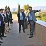 The delegates of The Commonwealth Asia Youth Alliance (CAYA) Summit-2025 visit Pakistan Monument during city tour of the federal capital