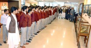 Group of students from Balochistan Residential College Loralai, visiting Senate Museum at Parliament House