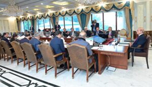 Prime Minister Muhammad Shehbaz Sharif chairs a meeting with regard to safety measures on National Highways and Motorways across the country. 