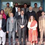Federal Parliamentary Secretary for Commerce, Dr. Zulfiqar Ali Bhatti with IPO-PAKISTAN officials, including Chairperson Ambassador (R) Farukh Amil and Director General Ms. Shazia Adnan
