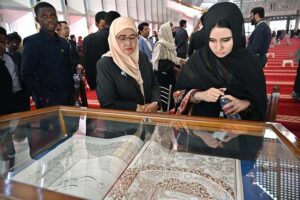 The delegates of The Commonwealth Asia Youth Alliance (CAYA) Summit-2025 visit Faisal Masjid during city tour of the federal capital
